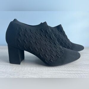 Impo Black Knit Ankle Booties